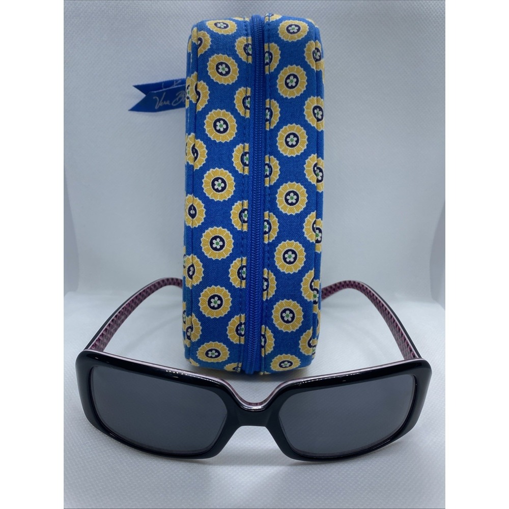 Vera Bradley Polarized Sunglasses Pink Elephants With Blue Floral Case - Picture 8 of 10
